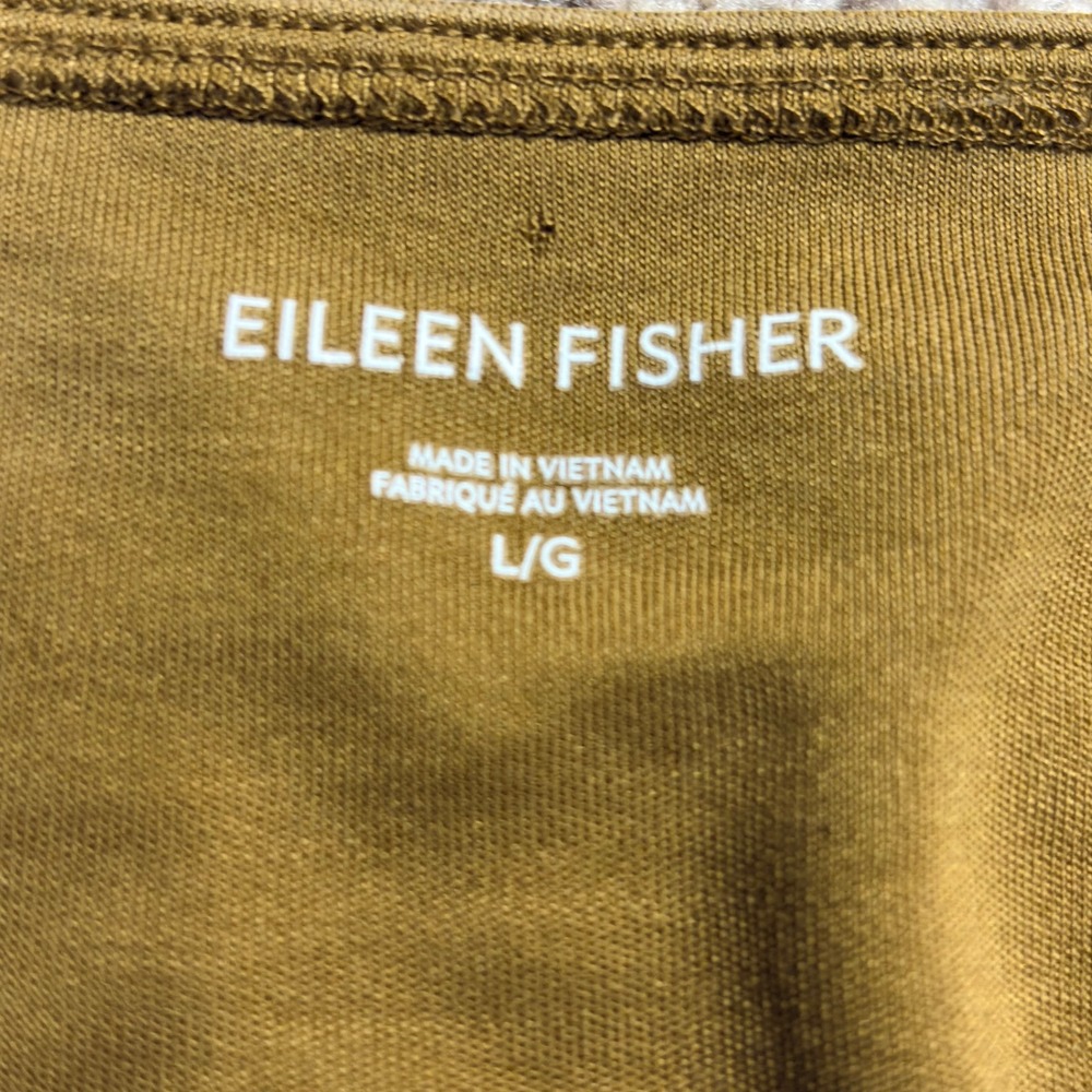 EILEEN FISHER Women's Tunic Long Sleeve Boat Neck‎ Top Tencel LG Minimalist - Picture 7 of 11